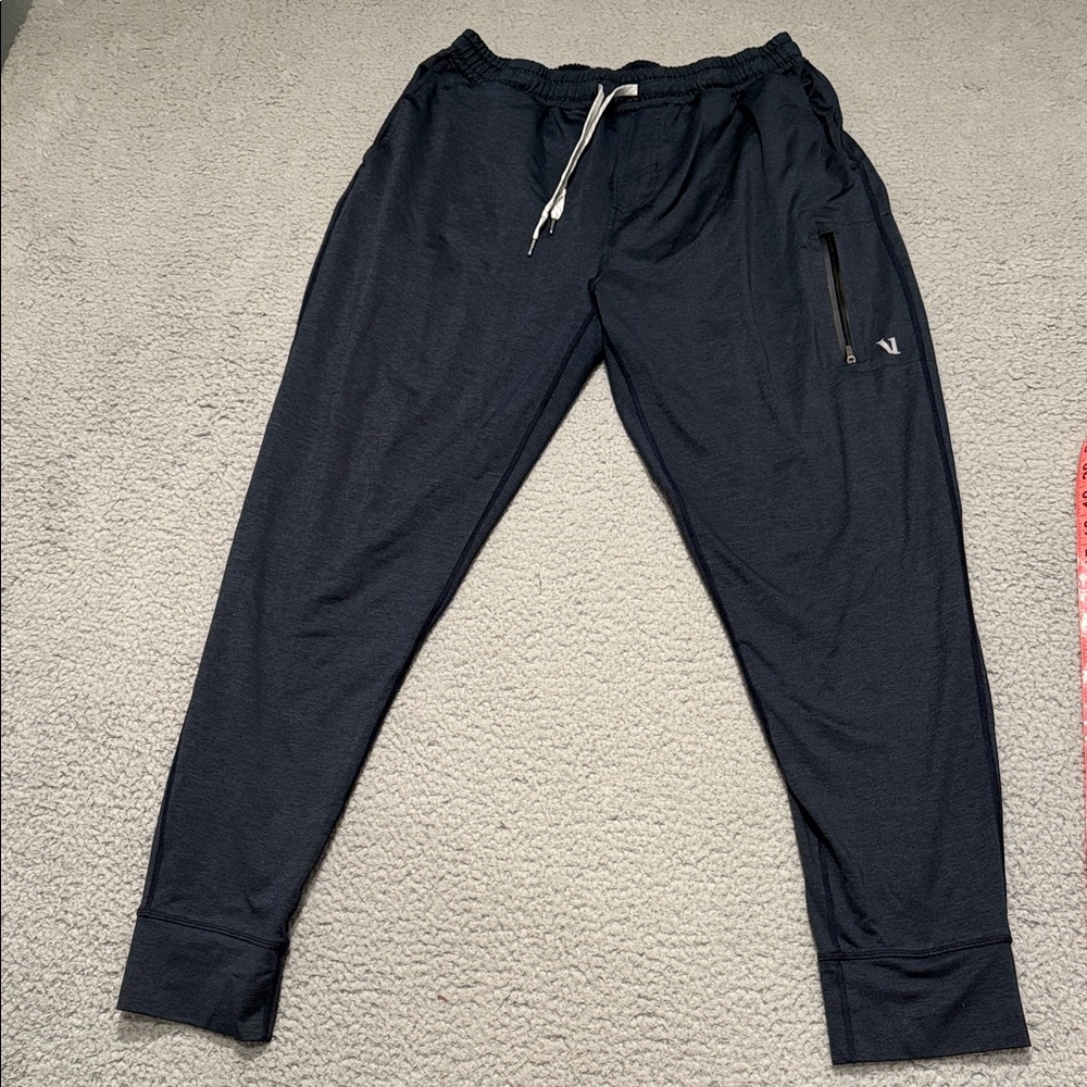VUORI Sunday Performance Jogger Men's Navy Drawstring Jogger Pants size L
